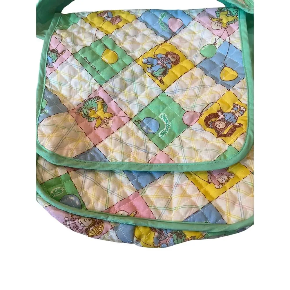 Cabbage Patch Kids Cloth Shoulder Diaper Bag Storage Pockets Vintage 1983